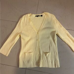 JEANNE PIERRE Ivory Knit Sweater